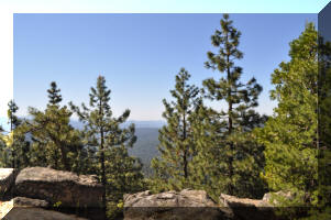 forest national dinkey creek sierra sequoia outcropping overlooking sheer mountains near face